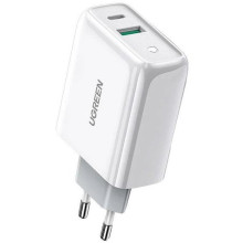 Зарядний блок живлення USB+Type-C UGREEN CD170 38 W білий (RZN-23105737)