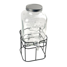 Лимонадниця з краном на підставці Viva 5 л скло прозорий (RZN-23105939)