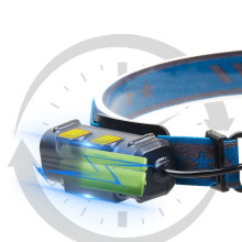 Ліхтар налобний світлодіодний W-690-2 акумуляторний із сенсорним керуванням синій (RZN-23098276) Ліхтар налобний світлодіодний W-690-2 акумуляторний із сенсорним керуванням синій (RZN-23098276)