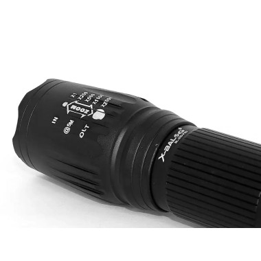 Ліхтар ручний акумуляторний Bailong BL-200-P50 з ремінцем чорний (RZN-23103322)