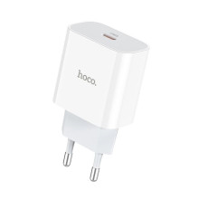 Зарядний блок живлення Type-C HOCO C76A Plus Speed 20 W 12 V 1.67 A білий (RZN-23106456)