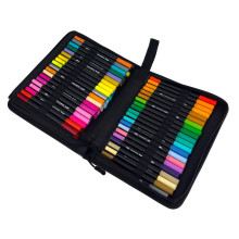 Набір маркерів акварельних двосторонніх 80 шт DW-80 у пеналі 0.4-2 мм (RZN-23103157) Набір маркерів акварельних двосторонніх 80 шт DW-80 у пеналі 0.4-2 мм (RZN-23103157)