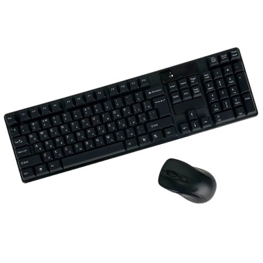 Комплект бездротовий клавіатура та миша HP H-518 Ultra Thin Fashion чорний (RZN-23101805)