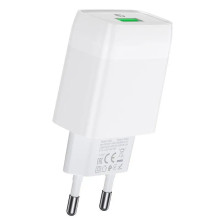 Зарядний пристрій з кабелем USB/microUSB 1 м HOCO C72Q 18 W 3 А білий (RZN-23097615)