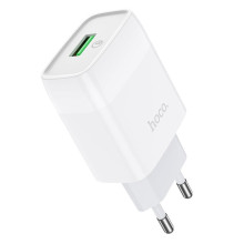 Зарядний блок живлення USB HOCO C72Q Glorious Single Port 18 W білий (RZN-23102319)