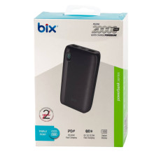 Універсальна мобільна батарея 20000 mAh BIX BXPB23 22.5 W повербанк з дисплеєм чорний (RZN-23105577)