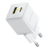 Зарядний блок живлення Type-C+USB Baseus Palm 30 W 20 V 3 А білий (RZN-23104632)