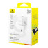 Зарядний блок живлення Type-C+USB Baseus Palm 30 W 20 V 3 А білий (RZN-23104632)