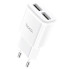 Зарядний блок живлення 2хUSB HOCO C88A Star 5 V 2.4 A білий (RZN-23098770)