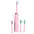 Електрична зубна щітка Shuke SK-601 4 насадки рожевий (RZN-23091835)