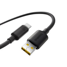 Кабель USB/Type-C 1 м Baseus Foamed 100 Вт чорний (RZN-23106339)