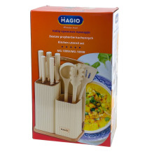 Кухонний набір MAGIO MG-1099B настільний 10 предметів силікон чорний (RZN-23102998) Кухонний набір MAGIO MG-1099B настільний 10 предметів силікон чорний (RZN-23102998)