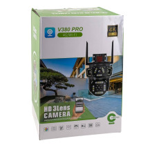 Камера відеоспостереження IP PTZ V380PRO Wi-Fi вулична поворотна з мікрофоном чорний (RZN-23104436)