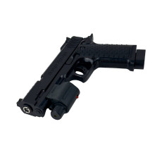 Дитячий пістолет 509-2 з лазером на кульках 22 см чорний (RZN-23103641) Дитячий пістолет 509-2 з лазером на кульках 22 см чорний (RZN-23103641)