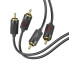 Аудiокабель 2хRCA/2xRCA 1.5 м HOCO UPA29 чорний (RZN-23098792)