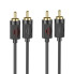 Аудiокабель 2хRCA/2xRCA 1.5 м HOCO UPA29 чорний (RZN-23098792)