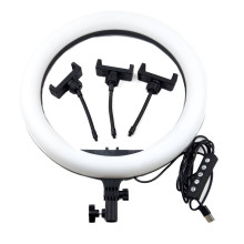 Кільцева лампа 36 см MJ36 USB LED RGB 3 тримачі (RZN-23094991) Кільцева лампа 36 см MJ36 USB LED RGB 3 тримачі (RZN-23094991)