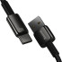 Кабель USB/Type-C 2 м Baseus Tungsten Gold Fast-Charging 100 Вт чорний (RZN-23101574)