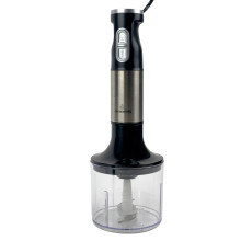 Блендер занурювальний з чашею 5в1 Crownberg СВ-6227 2000 Вт чорний зі сріблястим (RZN-23105921)