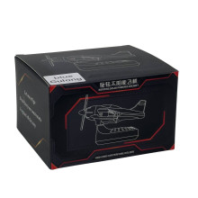 Ароматизатор для авто багаторазовий Літак Vert-12 9.5 см сонячна батарея синій з чорним (RZN-23104150)