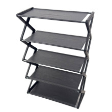 Полиця для взуття відкрита 64.5 х 18.5 х 42 см пластик чорний (RZN-23103819) Полиця для взуття відкрита 64.5 х 18.5 х 42 см пластик чорний (RZN-23103819)