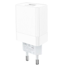 Зарядний блок живлення USB BOROFONE BA47A Mighty 18 W 3 A білий (RZN-23098786)