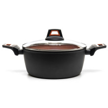 Каструля антипригарне покриття Hölmer CR-1325-SBMCL Carrot з кришкою 2.5 л чорний (RZN-23105712) Каструля антипригарне покриття Hölmer CR-1325-SBMCL Carrot з кришкою 2.5 л чорний (RZN-23105712)