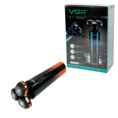 Електробритва VGR V-311 роторна водонепроникна чорний (RZN-23101448)