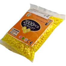 Кульки для дитячої зброї JDB 2000 шт 6 мм жовтий (RZN-23106156) Кульки для дитячої зброї JDB 2000 шт 6 мм жовтий (RZN-23106156)