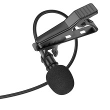 Мікрофон конденсаторний петличний BOROFONE BFK11 Elegant Type-C для смартфона чорний (RZN-23102273)