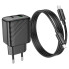 Зарядний пристрій з кабелем Type-C+USB/Apple Lightning 1 м HOCO CS23A Sunlight 30 W 12 V 2.5 А чорний (RZN-23102070)
