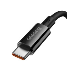 Кабель USB/Type-C 1 м Baseus Superior 100 Вт чорний (RZN-23104222)