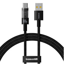 Кабель USB/Type-C 2 м Baseus Gem 100 Вт чорний (RZN-23105875)