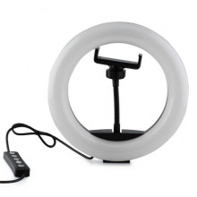 Кільцева лампа 20 см MJ20 USB LED RGB з тримачем (RZN-23105910)