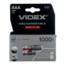 Акумулятор мізинчиковий ААA VIDEX R03 1000 mAh нікель-металогідридний (RZN-23103880)
