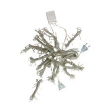 Світлодіодна гірлянда-завіса прозорий дріт 144 LED ліхтарики 3 х 2 м 8 режимів жовтий (RZN-23104472)