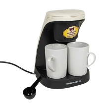 Кавоварка крапельна Grunhelm GDC04 450 Вт 0.24 л з чашками білий з чорним (RZN-23102495)