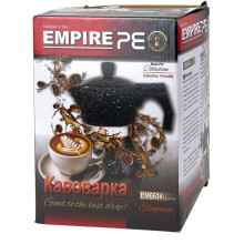 Кавоварка гейзерна алюмінієва Empire EM-6614 Граніт V 750 мл чорний (RZN-23103166)