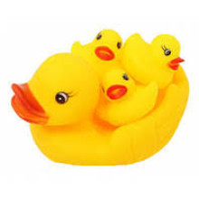 Набір іграшок для купання Качечки 4 предмети пищалка ВВ В-509 жовтий (RZN-23093177)