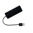 USB-хаб зовнішній 4 порти з вимикачами 0.15 м чорний (RZN-23094856)