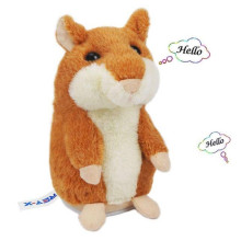 Інтерактивна іграшка-повторюшка Хом'як 15 см коричневий з білим (RZN-23093198) Інтерактивна іграшка-повторюшка Хом'як 15 см коричневий з білим (RZN-23093198)