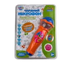 Іграшковий мікрофон Limo Toy 7043UA зі звуковими та світловими ефектами 19 см помаранчевий (RZN-23105016)