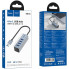 USB-хаб зовнішній 4 порти Hoco HB1B 0.2 м сріблястий (RZN-23106818)