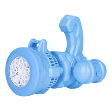Іграшка-генератор мильних бульбашок Bubble Gun A130 зі світловими ефектами 13 см блакитний (RZN-23101734)
