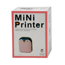 Дитячий портативний міні-принтер 2212-2024 чорний з рожевим (RZN-23104243)