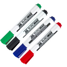 Набір маркерів перманентних 4 шт BUROMAX BM8800-84 для фліпчарту з губкою 2-4 мм (RZN-23096327)