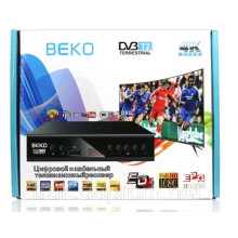 Приставка цифровая эфирная с экраном DVB-T2 IPTV/You Tube/WiFi/MP4/4K/1080 Beko new (RZN-23094713)
