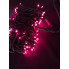 Світлодіодна гірлянда-нитка вулична чорний дріт 100 LED Euro Led ліхтарики біле мерехтіння 10 м рожевий (RZN-23092363)
