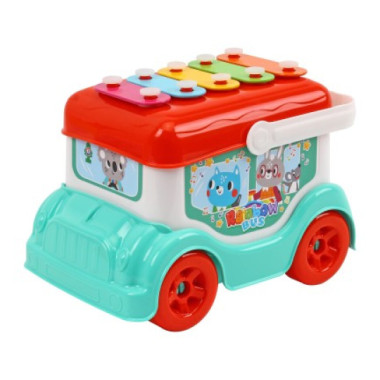 Іграшковий ксилофон Автобус Technok Toys 9857 17.5 см блакитний з червоним (RZN-23104368)