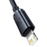 Кабель USB/Apple Lightning 2 м Baseus Crystal Shine 2.4 А чорний (RZN-23102875)